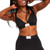 JENNI Style Not Size Women's and Plus Size Solid Bralette Black Size 2X
